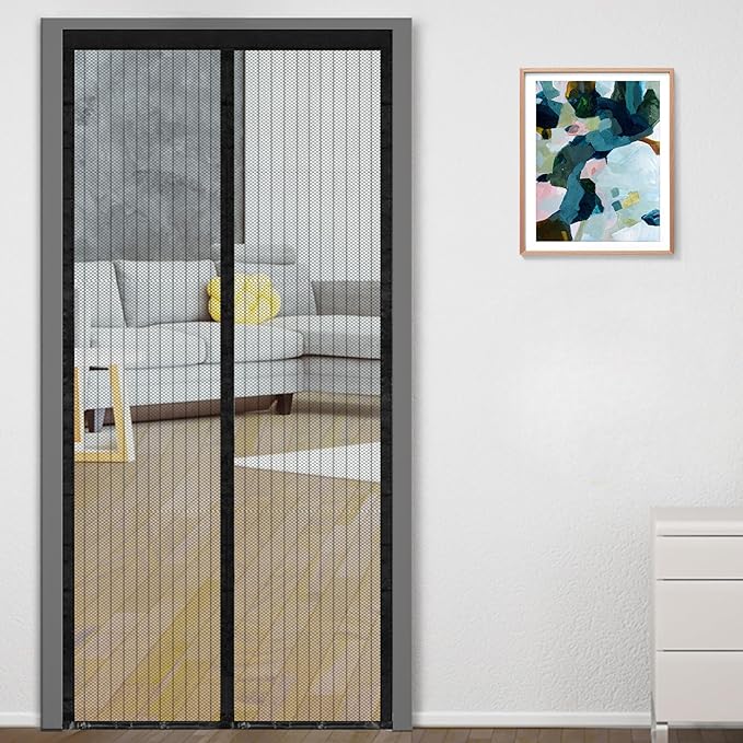 magic mesh magnetic screen door net